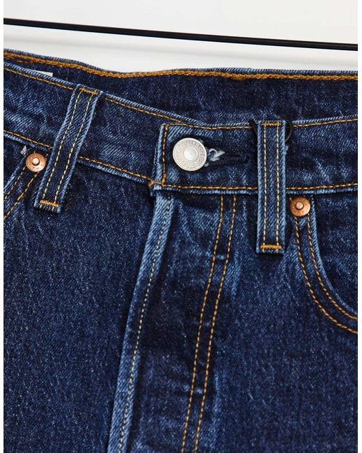 Vaqueros Azul Añil De Corte Recto Capri Y Talle Alto 501 De Levi's de color Blue