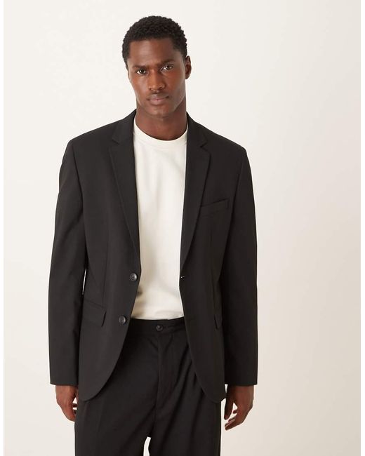 Blazer Slim Fit di Mango in Black da Uomo