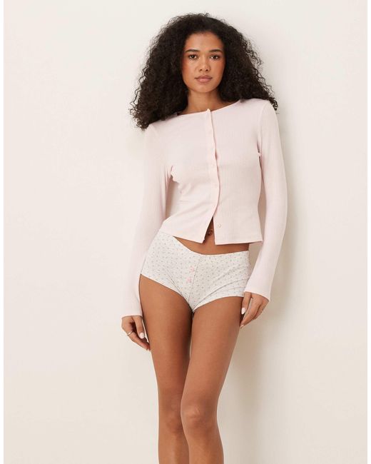 ASOS Natural 2 Pack Cheeky Boxers