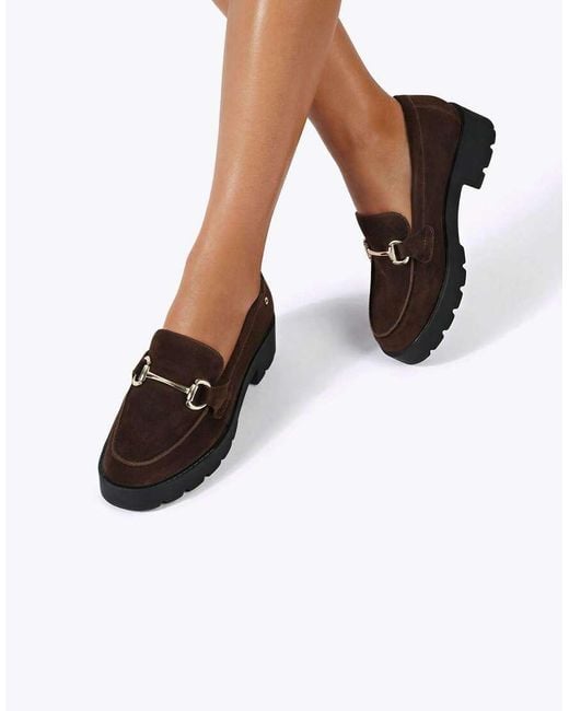 Carvela Kurt Geiger White Snap Chunky Flat Shoes