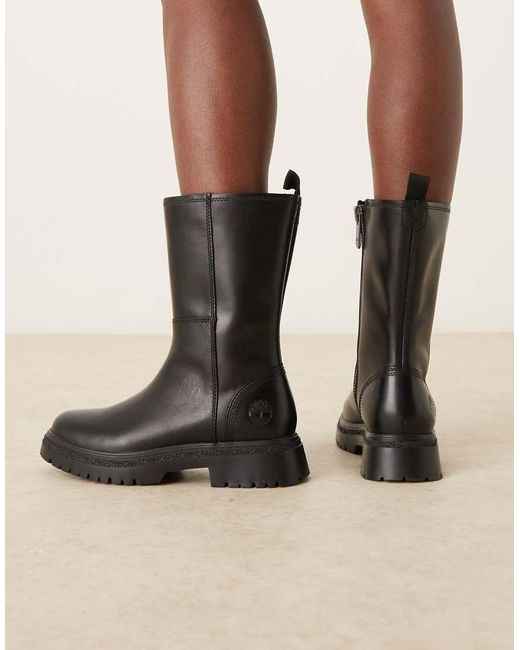 Timberland Black Cambria Valley Tall Zip Boots