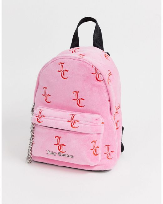 Juicy Couture Pink Juicy Black Label Delta Mini Backpack
