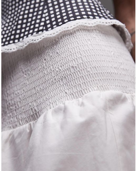 WeWoreWhat Gray Rara Ruffle Mini Skirt