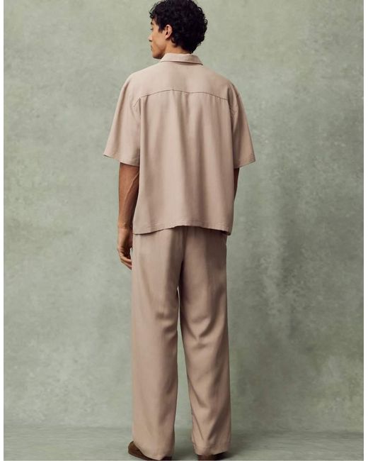 Pull&Bear Green Tailored Fit Jogger Trousers for men