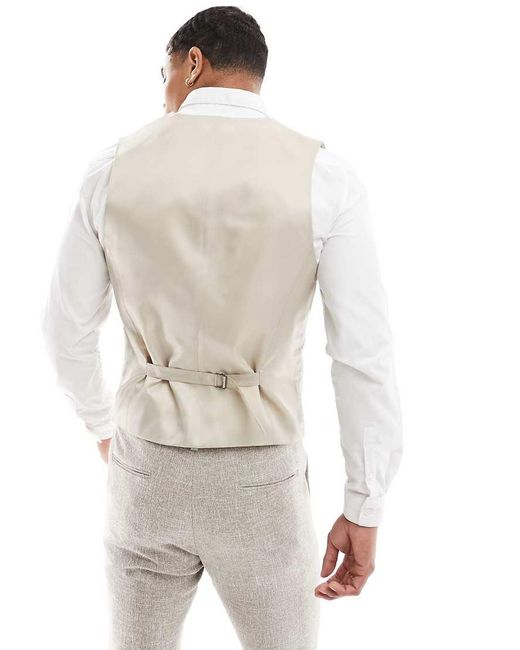 ASOS Skinny Colbert in het White voor heren