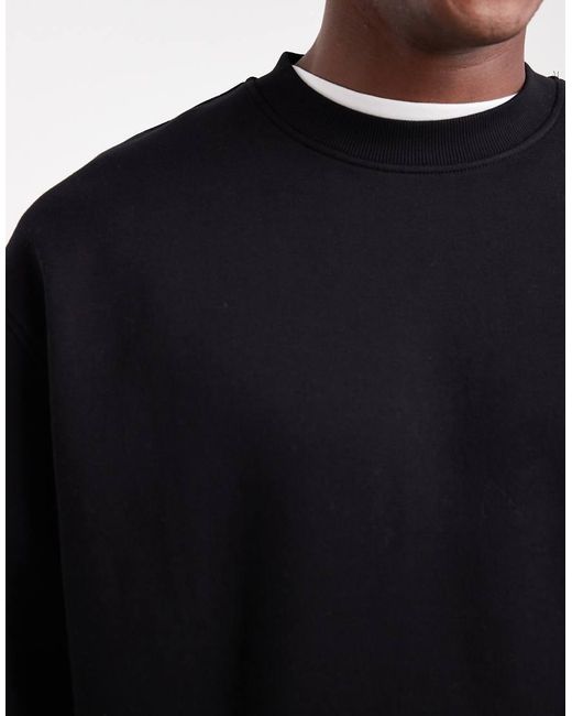 ASOS Blue Essentials Relaxed Fit Longline Sweatshirt for men