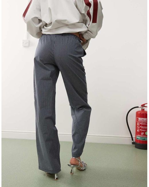Edikted White Ellery Pull On Boxer Style Trouser