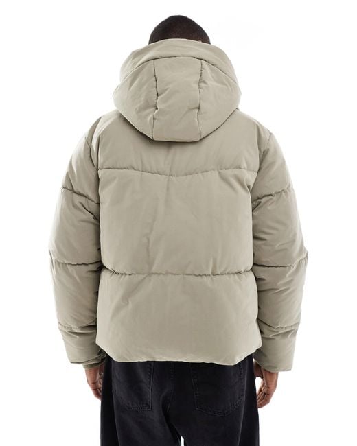 ASOS Natural Puffer Jacket for men