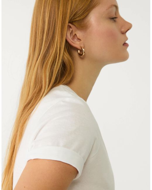 T-shirt coupe classique Stradivarius en coloris White
