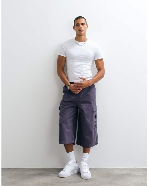 Collusion White Shrunken Tshirt for men