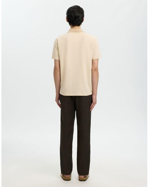 SELECTED Natural Polo Shirt for men