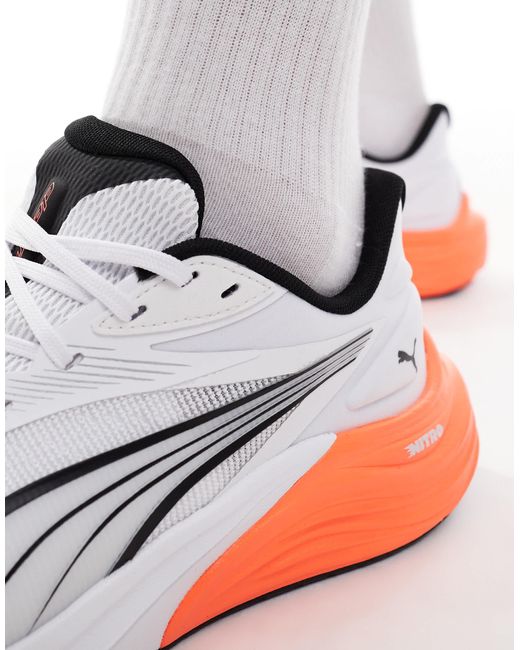 PUMA White Electrify Nitro 4 Trainers for men