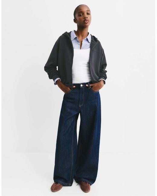 Pull&Bear Blue – balloon – kapuzenpullover