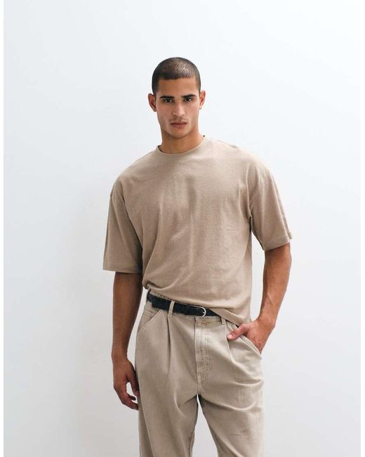 ASOS White Boxy Oversized T-shirt for men