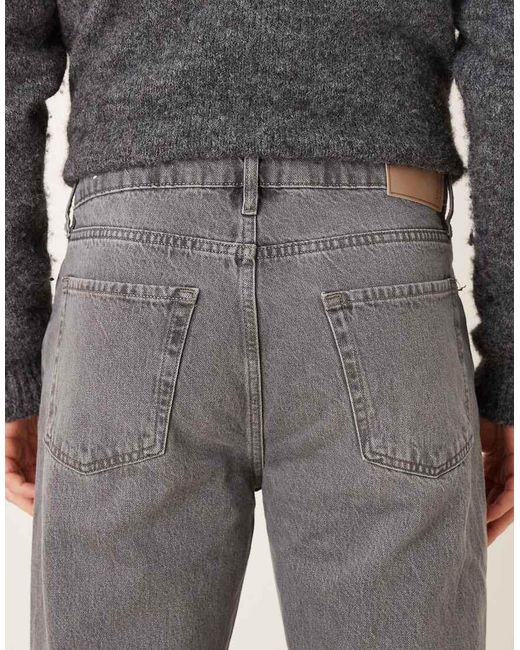 Mango Gray Moby 100% Cotton Straight Jean for men