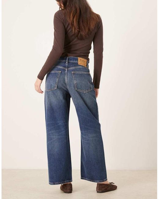 Polo Ralph Lauren Blue Wide Leg Jeans