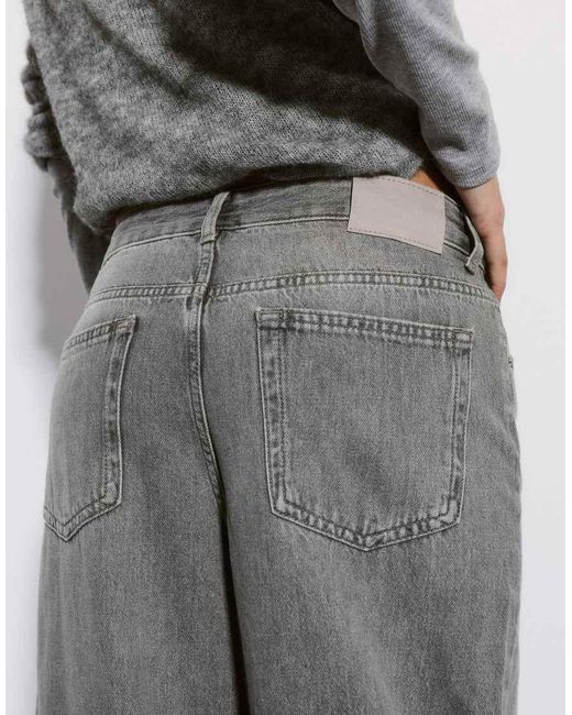 Pull&Bear White Loose Oversize Jeans