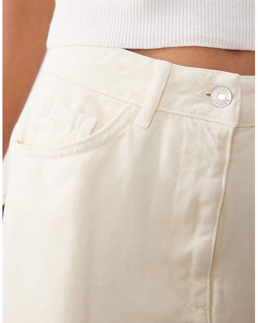 ASOS Natural Circle Denim Skirt