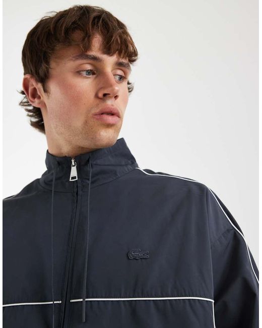 Lacoste Blue Co-ord Track Jacket With Contrast Piping for men