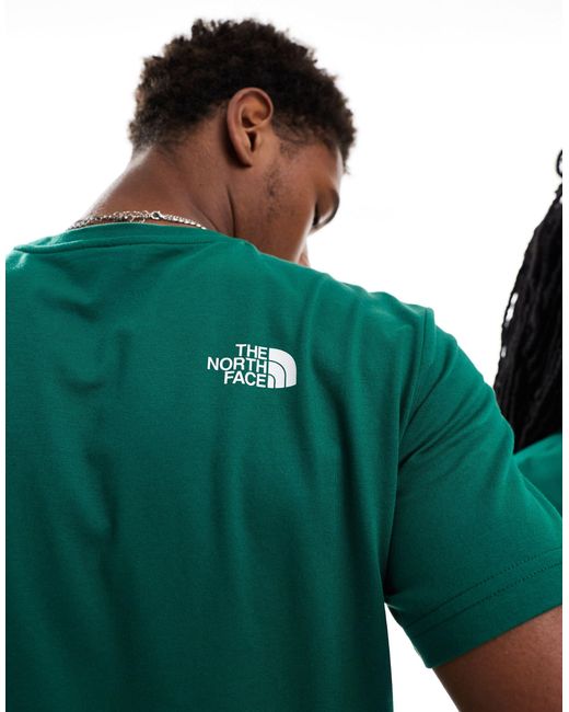 Simple dome - t-shirt à petit logo - foncé The North Face pour homme en coloris Green