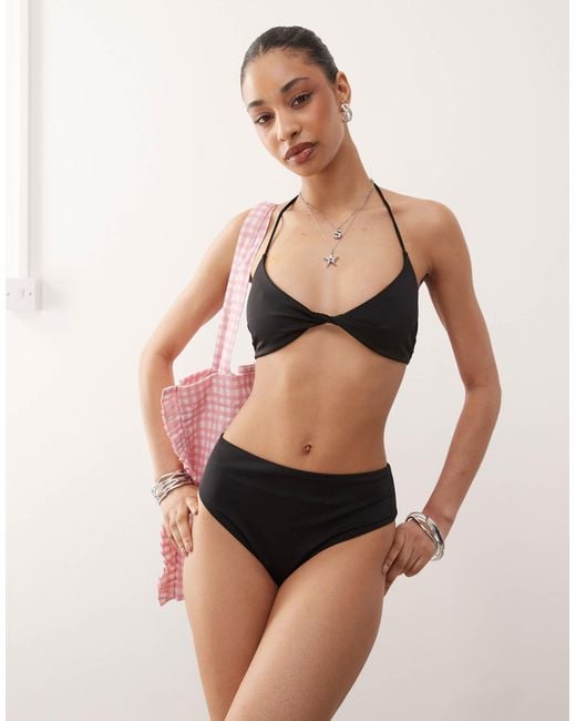 Weekday Natural Mix & Match Twist Front Bikini Top