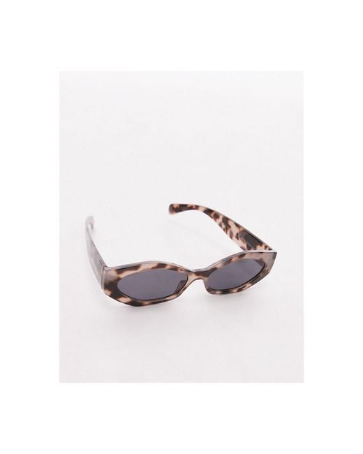 TOPSHOP Multicolor Cosmo Rectangular Cat Eye Sunglasses