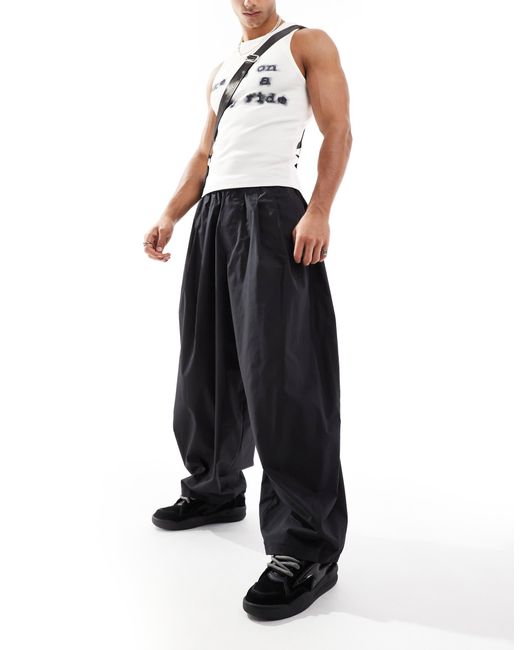 Pantalon ample Collusion pour homme en coloris Black