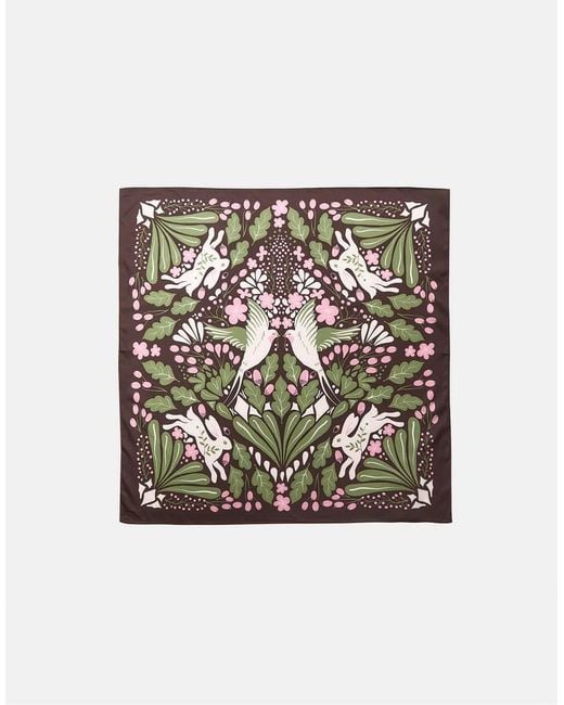 Stradivarius Sjaal Met Print in het Blue