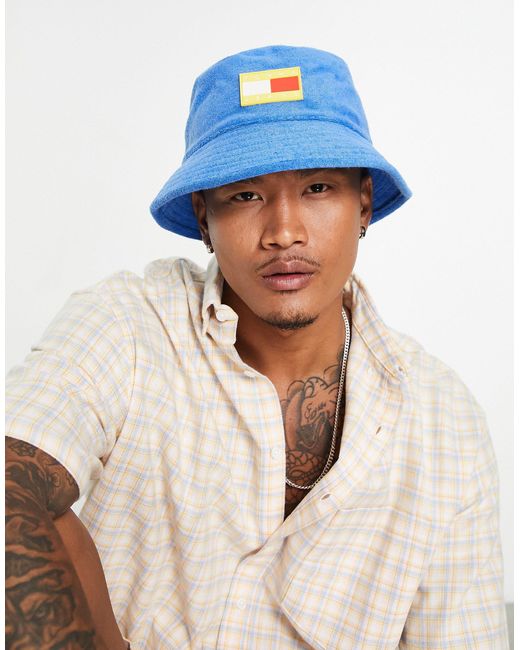 Tommy Hilfiger Acid Towelling Bucket Hat in Blue for Men | Lyst Canada
