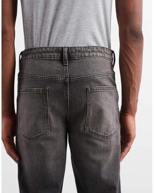 Jeans Affusolati Slavato Con Tinta Gialla di ASOS in White da Uomo