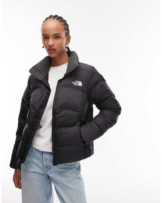 The North Face Gray Saikuru Logo Puffer Jacket