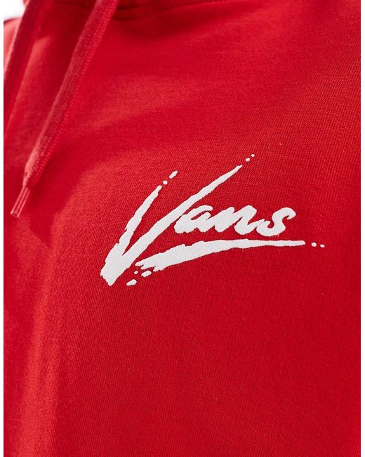 Vans Red Dettori Loose Hoodie for men