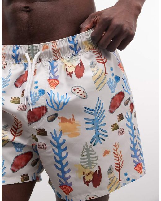 ASOS White Swim Shorts for men