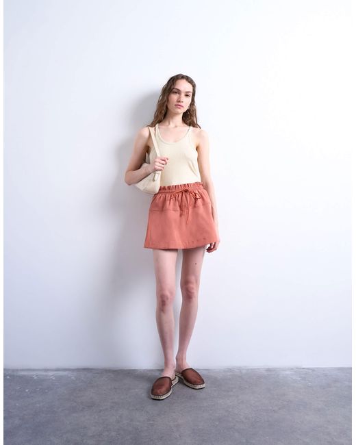 TOPSHOP Red – mini-skort