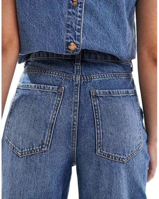 New Look Blue Adalae Wide Leg Jean