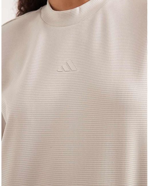 Adidas Originals Natural Yoga Motion Waffle Tee
