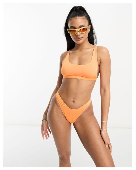 Speedo – bikinihose mit hohem beinausschnitt in Orange | Lyst DE