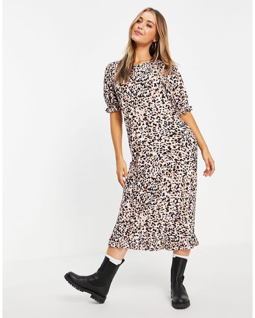 Miss Selfridge Ruffle Sleeve Midi Smock 