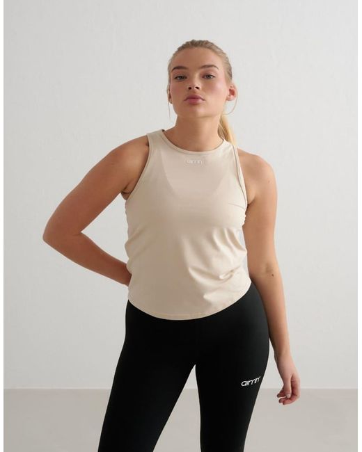 Aim'n Natural Café Au Lait Soft Basic Singlet