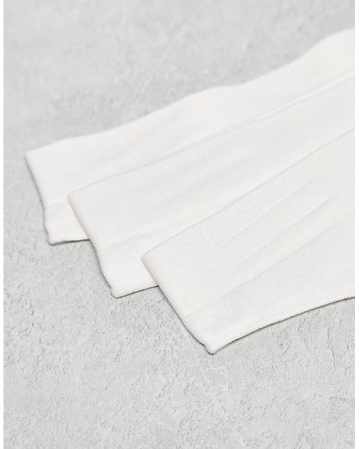 Weekday White Soft Seamless Thong 3-pack