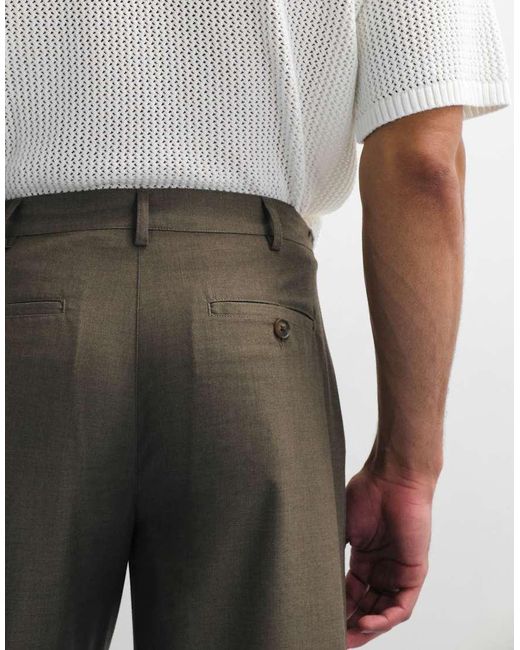Prohibited Natural Soho Pleated Vintage Pants for men