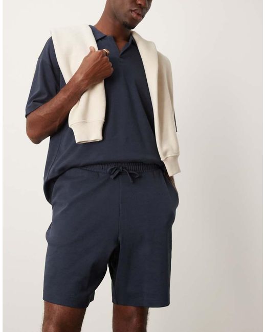 New Look White Jersey Shorts for men