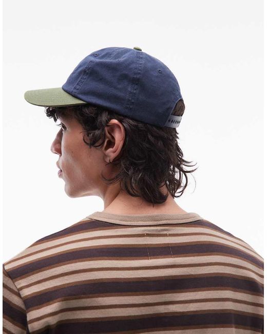DOUBLE A by WOOD WOOD Blue Aa Cap for men
