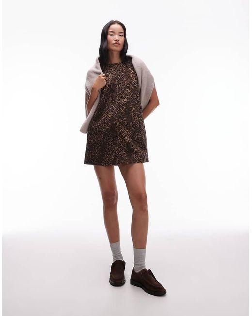 Levi's Brown 90's Denim Shift Dress