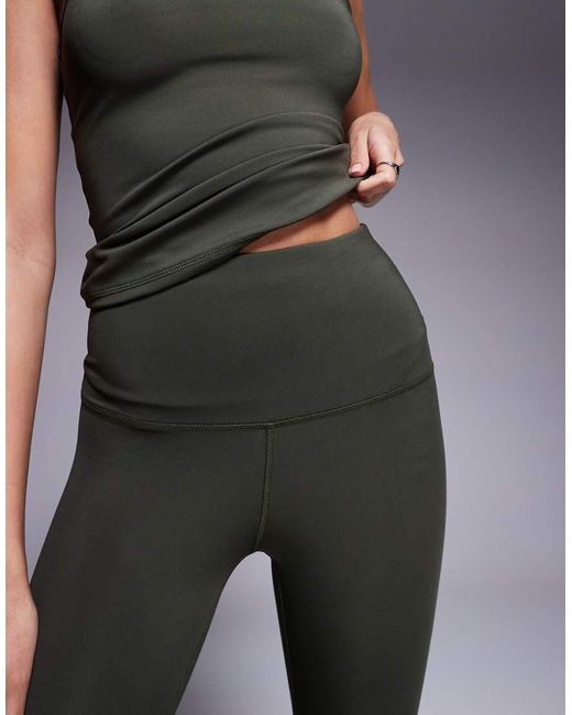 Leggings Deportivos De Talle Alto Con Bolsillo Interior Y Diseño Moldeador En La Parte Trasera Icon De 4505 de color Blue