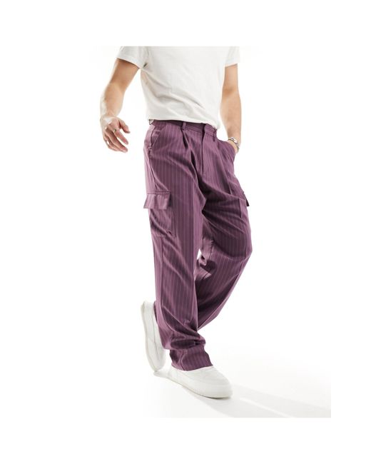 Pantalones ASOS de hombre de color Purple