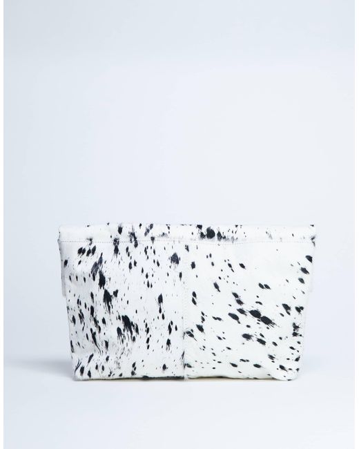 TOPSHOP Multicolor – georgia – faltbare clutch aus leder