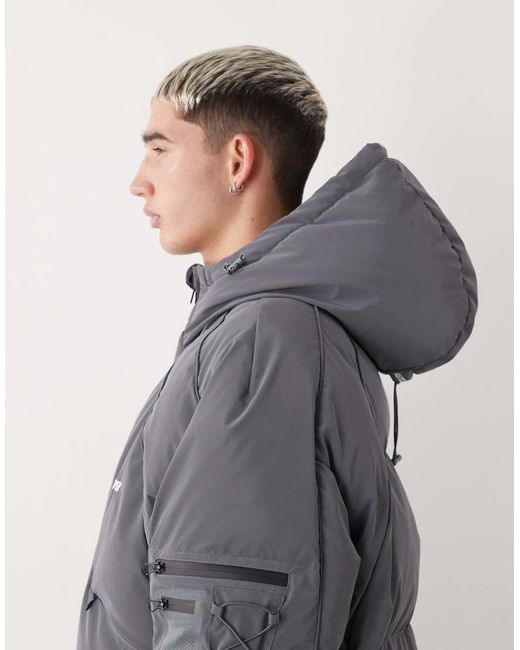 Vertere Berlin Gray Nite Puffer Jacket for men