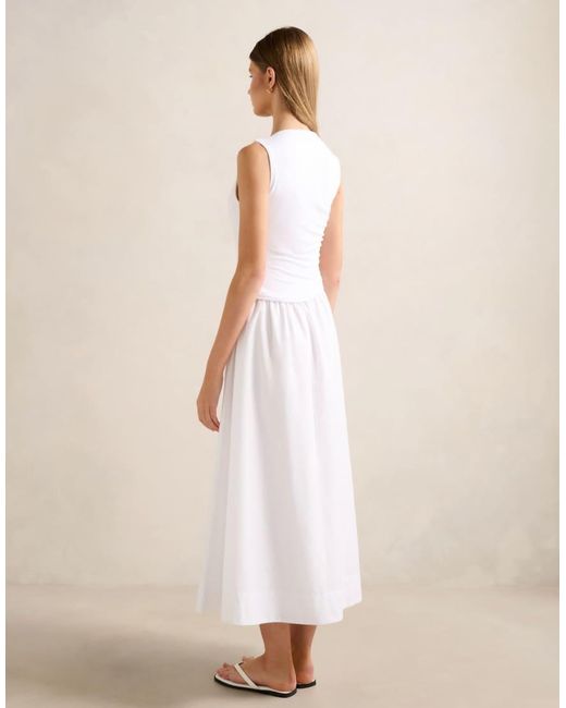 Forever New Natural Slash Neck Sleeveless Midi Dress