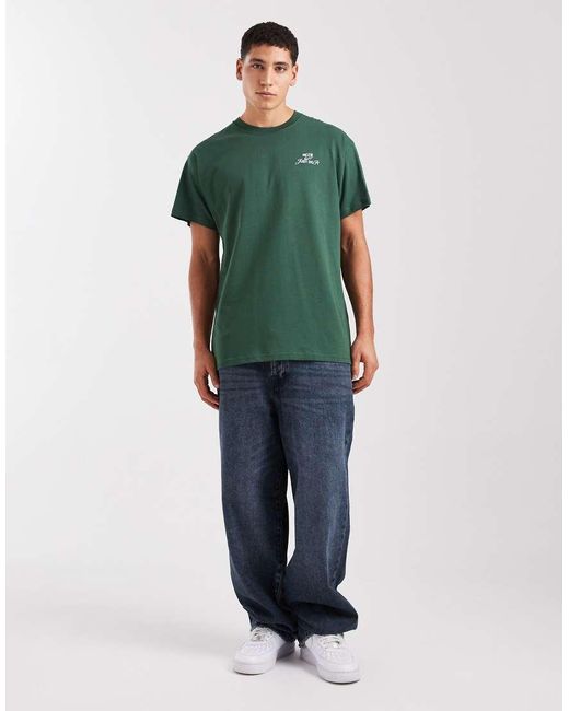 Nike Green Graphic Back Print T-shirt for men